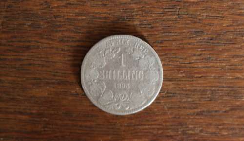 Beautiful Silver 1895 ZAR 1 Shilling