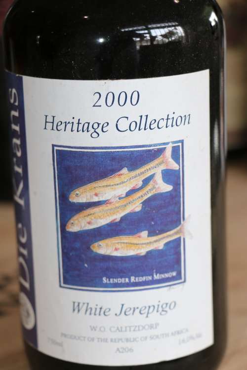 Beautiful 2000 Die Krans Heritage Collection White Jerepigo - 750 ml