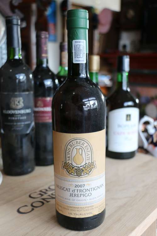 Beautiful 2007 Mons Ruber Estate Muscat d'Frontignan Jerepigo - 750 ml