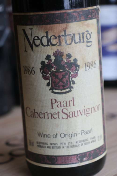 Beautiful 1986 Nederburg Paarl Cabernet Sauvignon - 750 ml