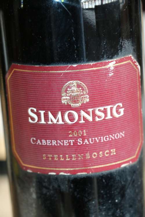 Beautiful 2001 Simonsig Cabernet Sauvignon - 750 ml