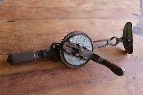 Beautiful Vintage 2 Speed Hand Crank Drill - Miller Falls No.12