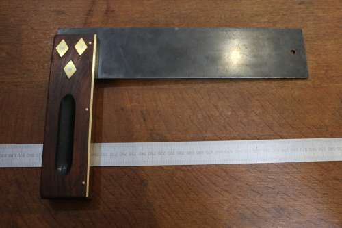 Vintage I & D Smallwood No.530 Brass and Rosewood Square