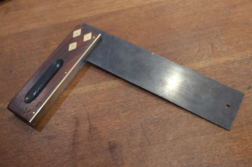 Vintage I & D Smallwood No.530 Brass and Rosewood Square
