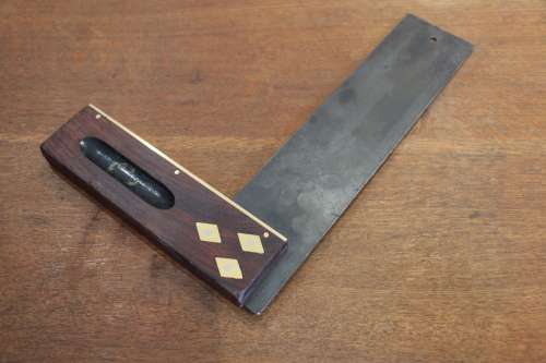 Vintage I & D Smallwood No.530 Brass and Rosewood Square