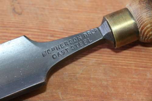 Beautiful Vintage Carpenters Chisel Gouge - McPherson Cast Steel
