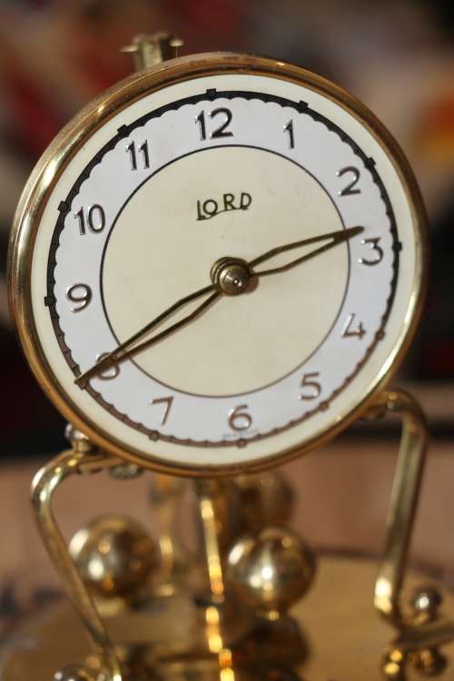 Beautiful Antique LORD Anniversary Dome Clock