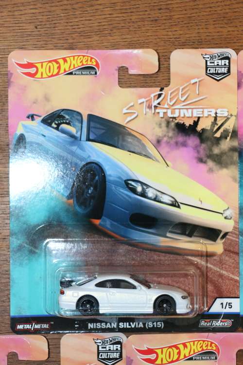 HOT WHEELS Car Culture Real Riders Diecast Model Car Set - Street Tuners