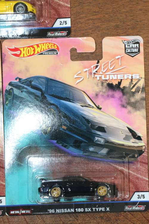 HOT WHEELS Car Culture Real Riders Diecast Model Car Set - Street Tuners