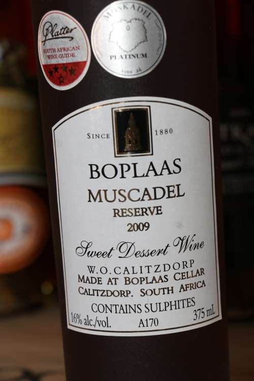 Beautiful Vintage 2009 Boplaas Muscadel Reserve Wine - 375ml