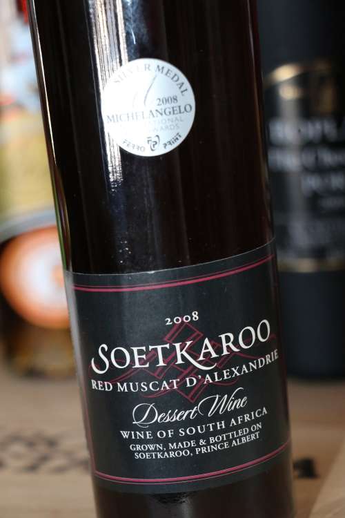 Beautiful Vintage 2008 Soetkaroo Red Muscat D'Alexandrie Dessert Wine - 375ml