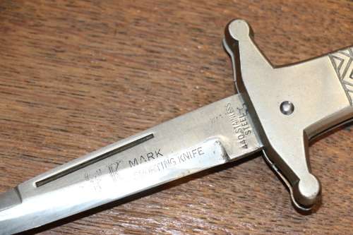 Beautiful Vintage K MARK, Japan, Folding Knife
