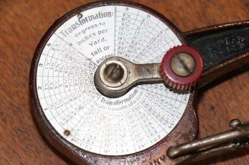 Beautiful Antique NIVELLATOR Inclinometer Elevation Angle Measure Surveying Tool