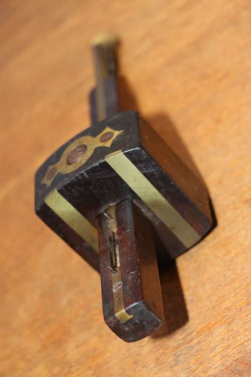 Beautiful Vintage J.H. Ellis & Sons Rosewood and Brass Carpenters Mortice Gauge
