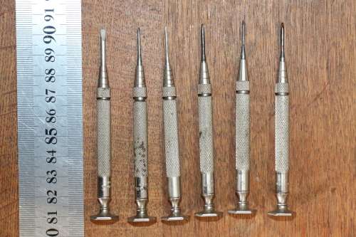 Beautiful Vintage STARRETT Set of Jewelers Screwdrivers