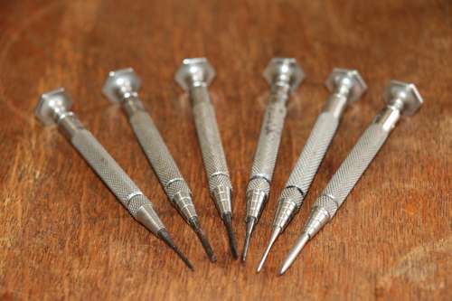 Beautiful Vintage STARRETT Set of Jewelers Screwdrivers