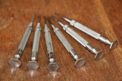 Beautiful Vintage STARRETT Set of Jewelers Screwdrivers