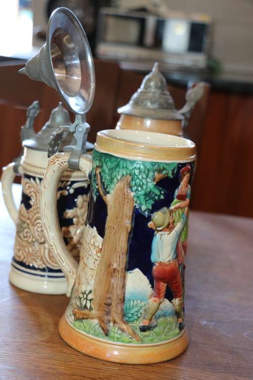 Beautiful Vintage Reinhold Merkelbach No.400 Beer Stein - Made in Germany
