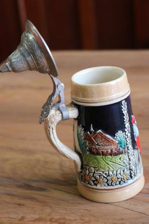 Beautiful Vintage West Germany Beer Stein