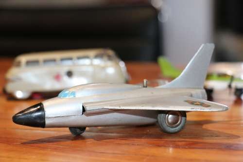 Vintage SCHUCO Clockworks Diecast Model - Douglas Skyray Micro Jet 1033