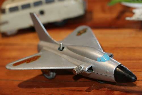 Vintage SCHUCO Clockworks Diecast Model - Douglas Skyray Micro Jet 1033
