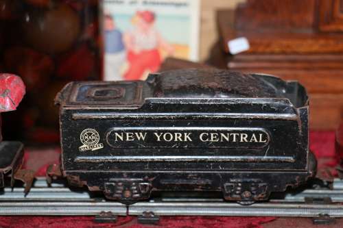 Beautiful Antique MAR New York Central Line Windup Tinplate Train