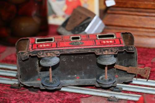 Beautiful Antique MAR New York Central Line Windup Tinplate Train