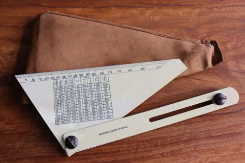 Beautiful Antique Protractor - The Protrac Roofing Square