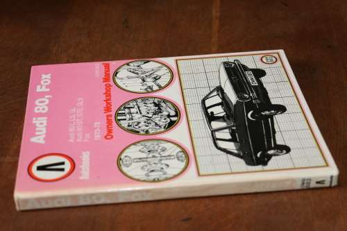 Beautiful Vintage Book -  Audi 80 & Fox Owners Workshop Manual - Autobooks