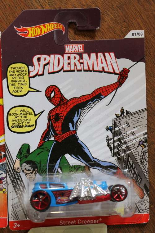 2013 HOT WHEELS Diecast Models - Marvel Spider-Man Complete Set of 8