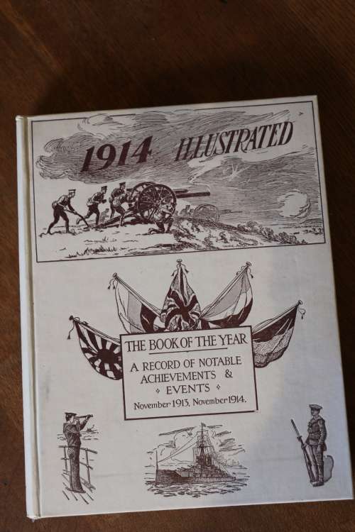 Beautiful Antique Book - 1914 Illustrated "The Book of the Year" - c.1914