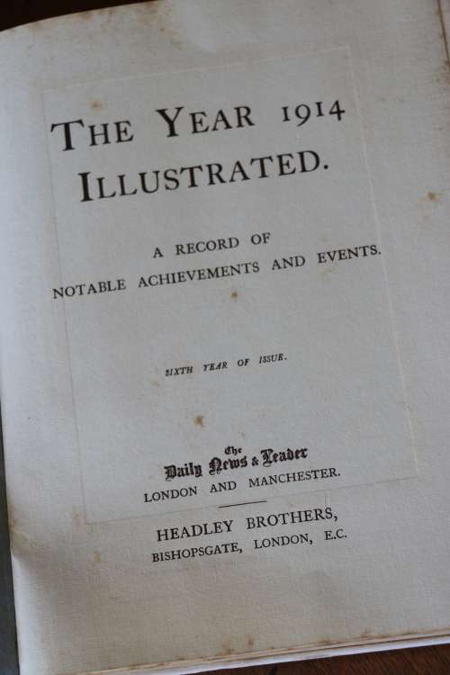 Beautiful Antique Book - 1914 Illustrated "The Book of the Year" - c.1914