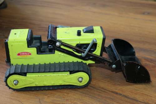 Vintage TONKA Tinplate Model - Bulldozer Loader