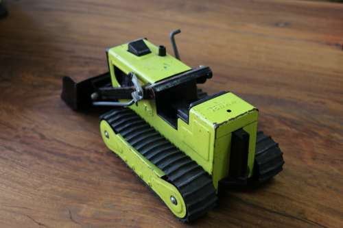Vintage TONKA Tinplate Model - Bulldozer Loader