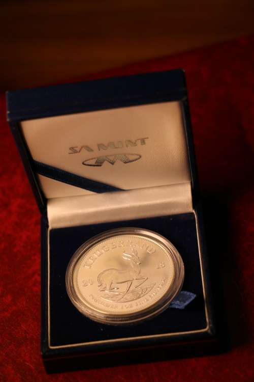 Beautiful 2018 1 Oz Fine Silver South Africa Krugerrand 1R in Capsule