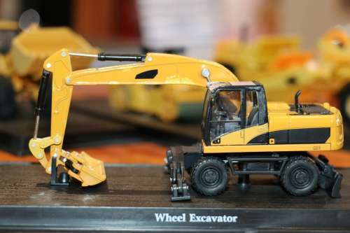 Construction Diecast Model - Wheel Excavator