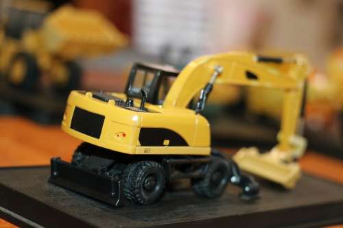 Construction Diecast Model - Wheel Excavator