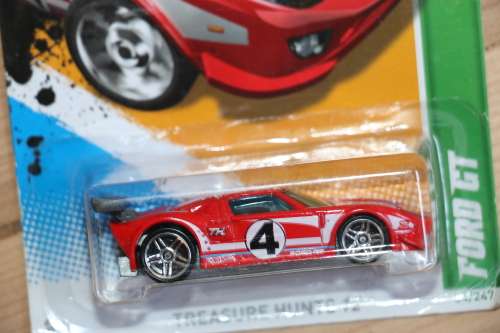 2011 HOT WHEELS Diecast Model Car - TREASURE HUNT - FORD GT