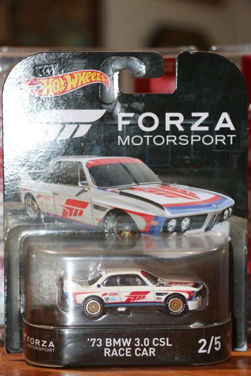 HOT WHEELS FORZA Diecast Model - '73 BMW 3.0 CSL Race Car