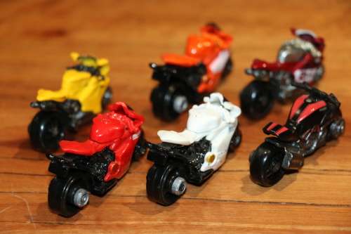 HOT WHEELS Diecast Model Set - Ducati Motorcycles x 6
