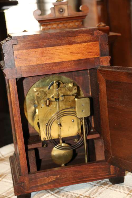 Beautiful Antique Junghans Bracket Shelf Clock