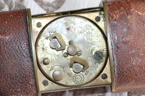 Beautiful Antique CYRANO Travel Clock with Leather Clad Casing