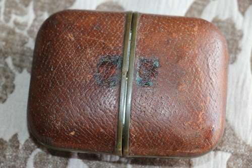 Beautiful Antique CYRANO Travel Clock with Leather Clad Casing
