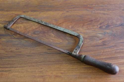 Beautiful Antique Steel Hand Saw