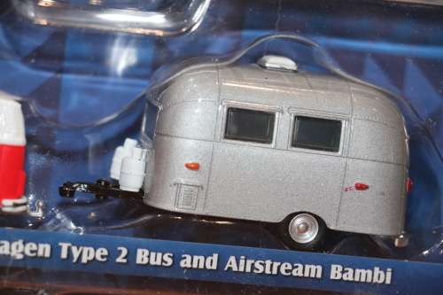Greenlight Limited Edition Diecast Model - 1974 Volkswagen Type 2 Bus & Airstream Bambi