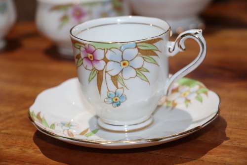 Vintage Royal Albert Porcelain Cup and Saucer Duo Set