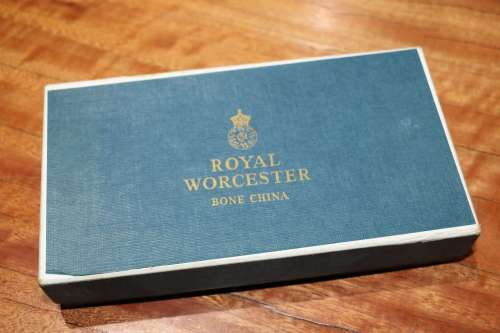 Vintage Royal Worcester Porcelain Toothpick Set