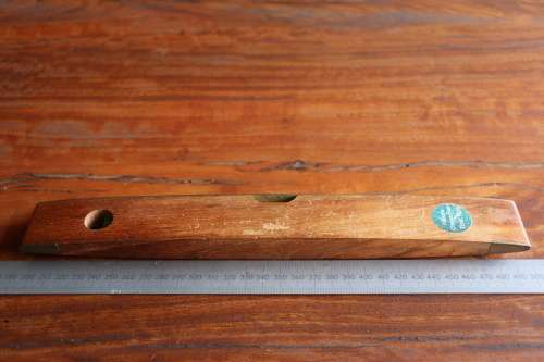 Vintage Rabone Chesterman Wood and Brass Carpenters Spirit Level