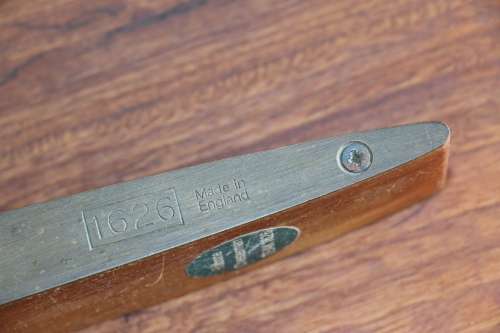 Vintage Rabone Chesterman Wood and Brass Carpenters Spirit Level