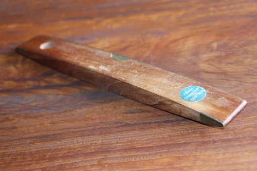 Vintage Rabone Chesterman Wood and Brass Carpenters Spirit Level